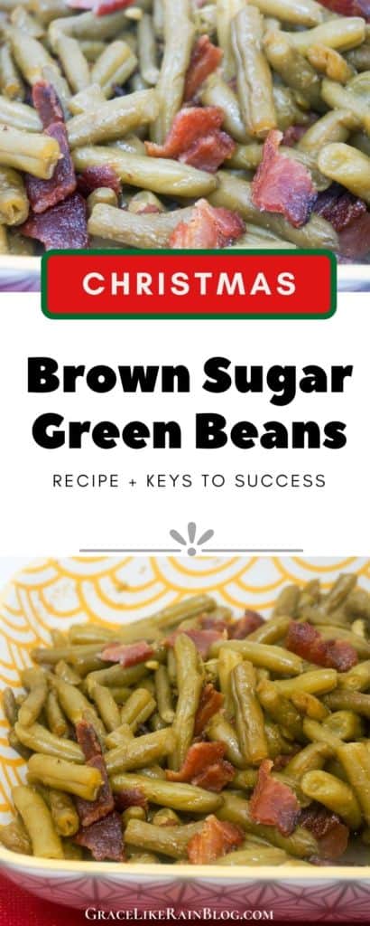 Christmas Brown Sugar Bacon Green Beans