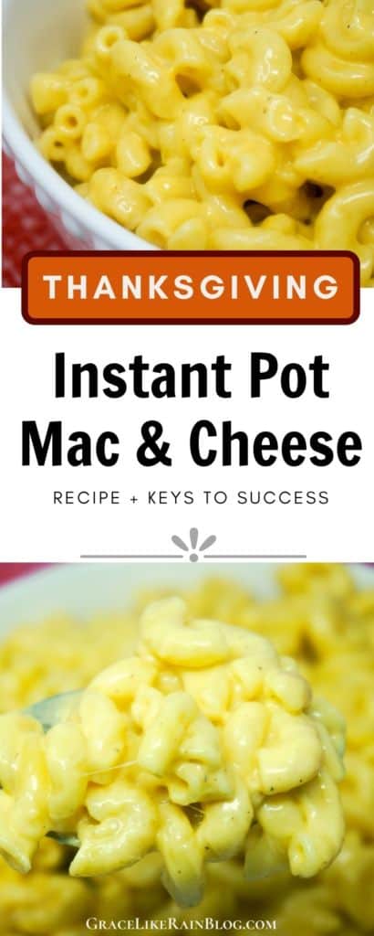 Thanksgiving Instant Pot Macaroni and Cheese