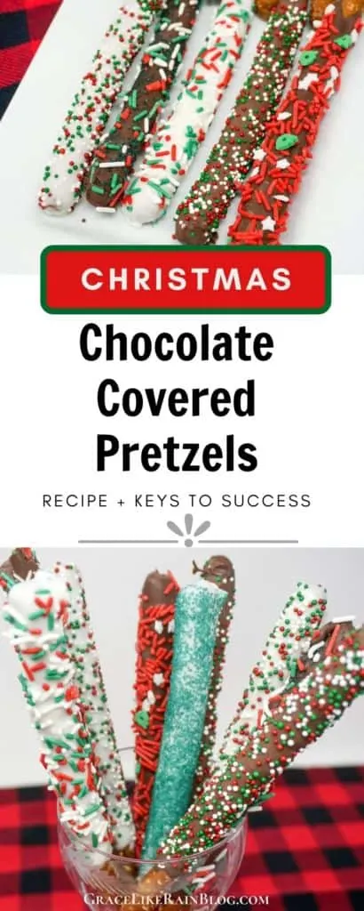 Christmas Chocolate Covered Pretzels