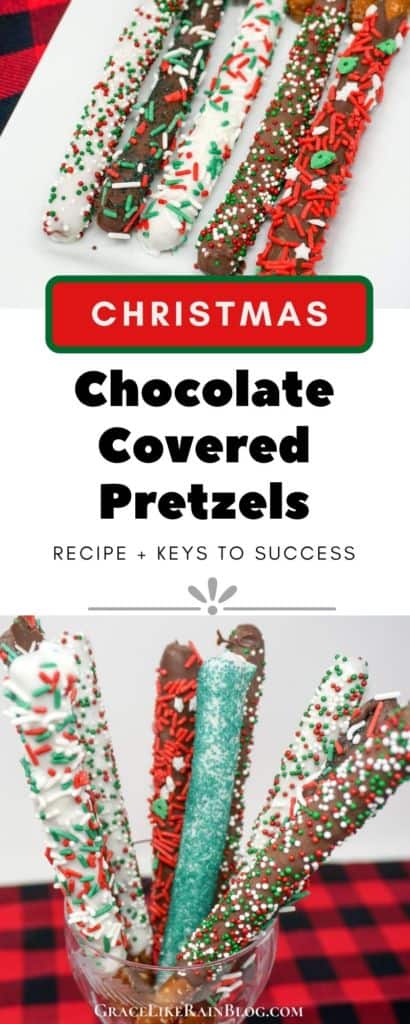 Christmas Chocolate Covered Pretzels