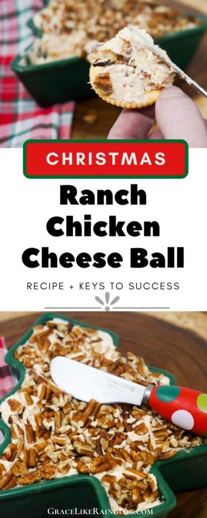 Christmas Ranch Chicken Cheese Ball