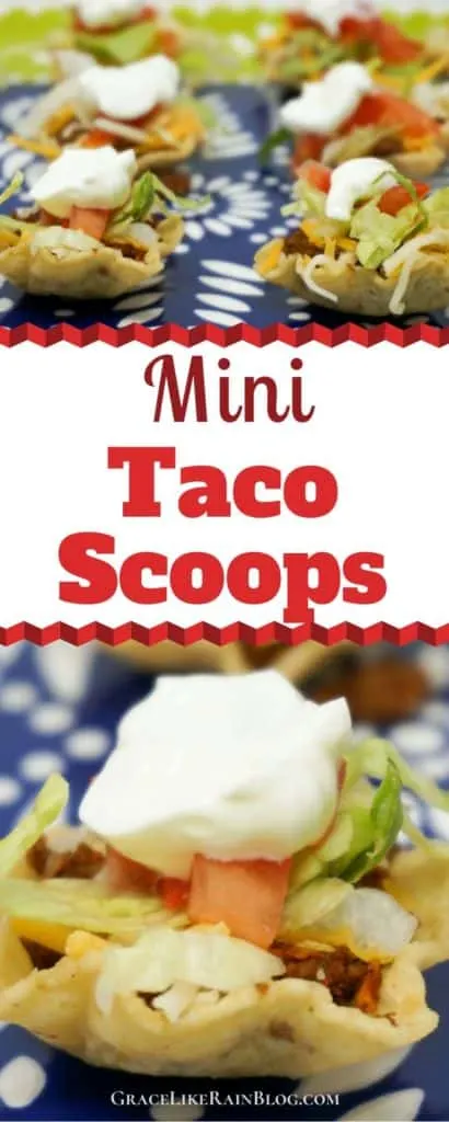 Mini Taco Scoops Appetizer Bites