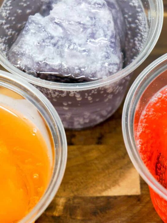 Party Punch with Colored Ice Cubes