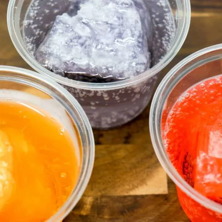 Party Punch with Colored Ice Cubes