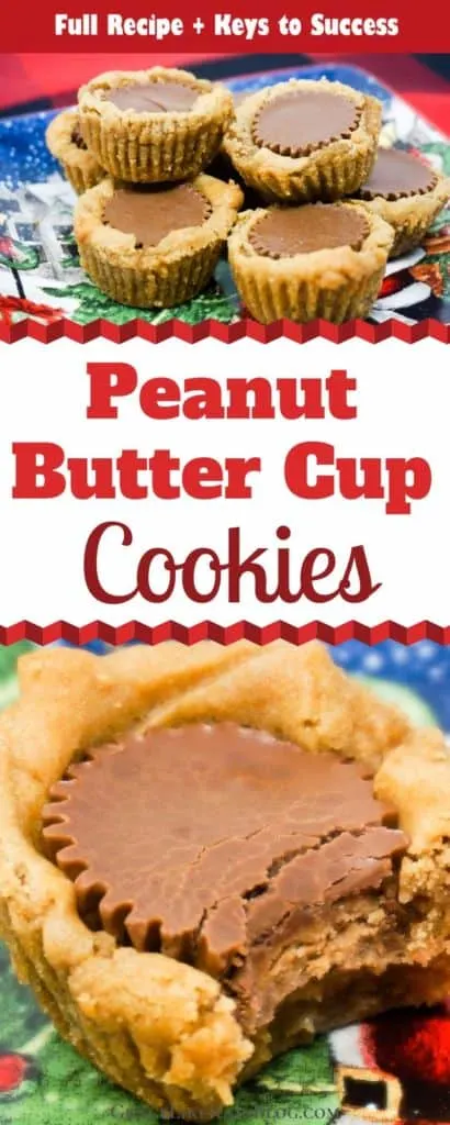 Peanut Butter Cup Cookies for Christmas Cookie Exchange