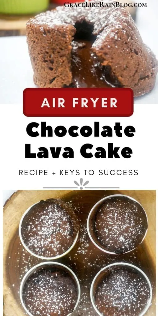 Air Fryer Chocolate Lava Cake - Chocolate Cake with Gooey Filling