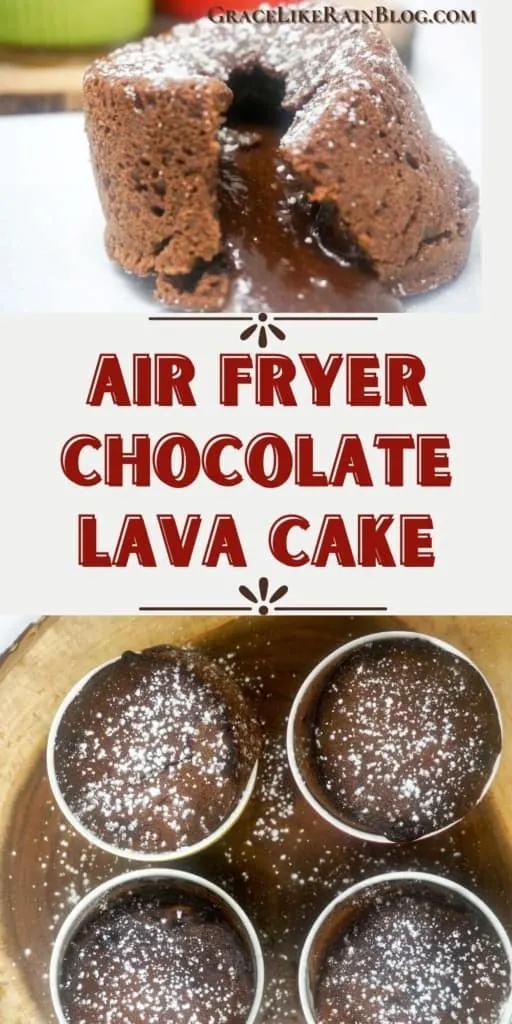 Chocolate Lava Cake in the Air Fryer