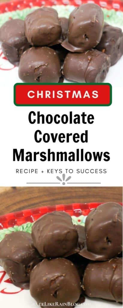 Christmas Chocolate Covered Marshmallows