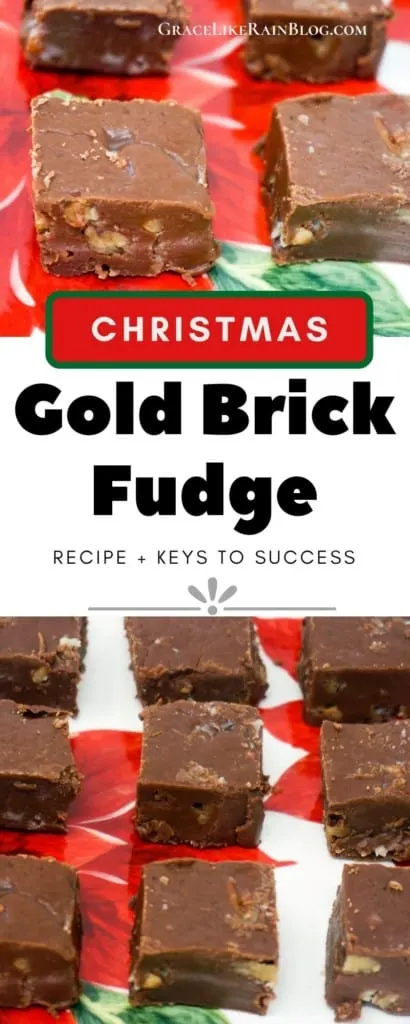 Gold Brick Fudge for Christmas