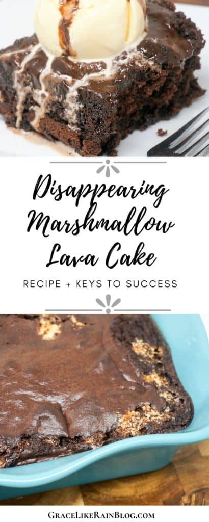 disappearing marshmallow lava cake