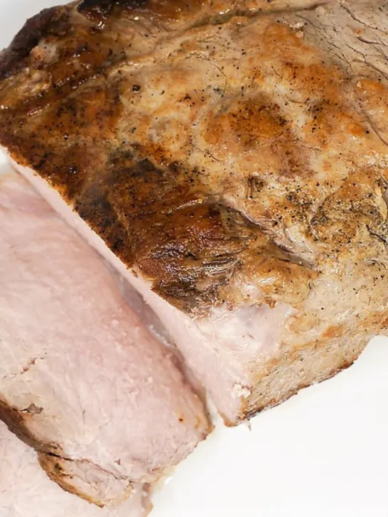 Easy Sous Vide Pork Loin Roast Recipe with Garlic Rub