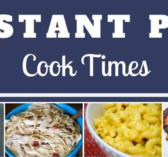 Instant Pot Cook Times Chart
