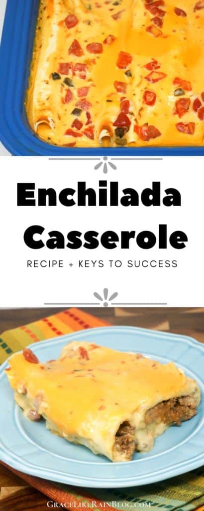 Mexican Enchilada Casserole with Cheese Sauce