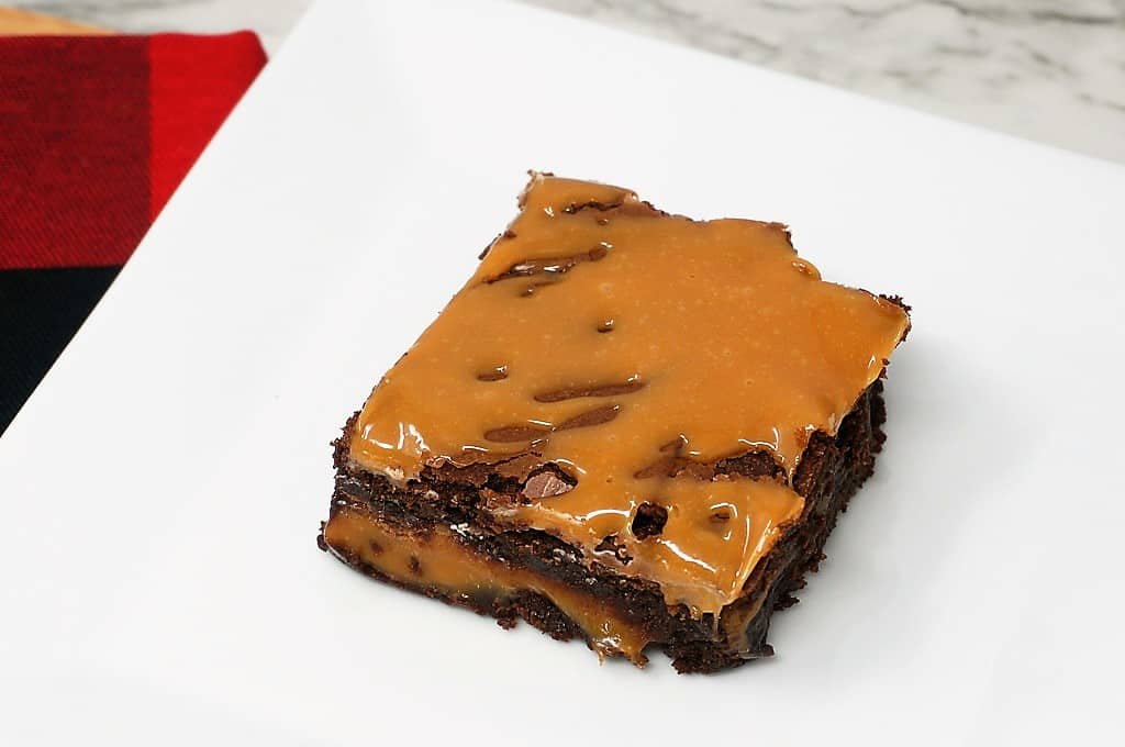 Caramel Brownies from scratch