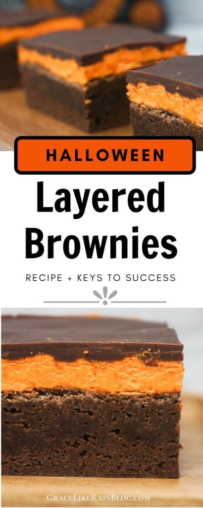 Halloween Layered Brownies
