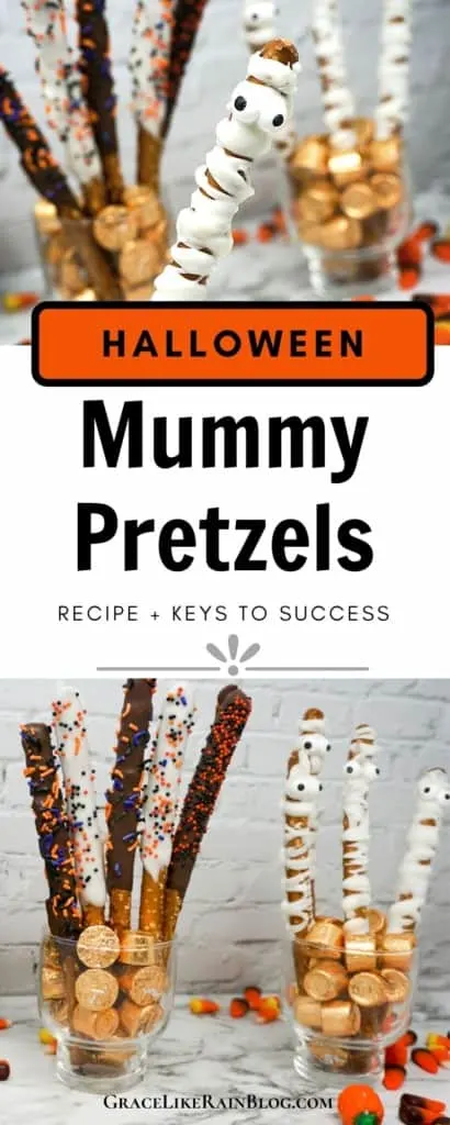Halloween Mummy Pretzels