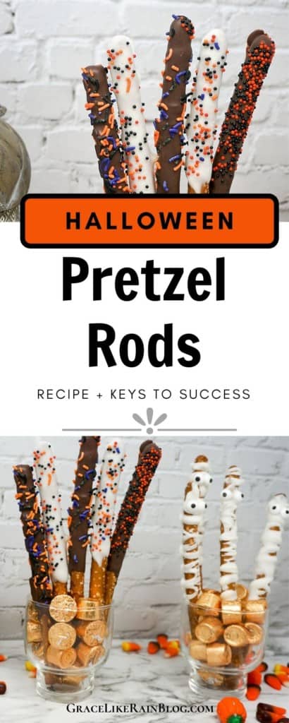 Halloween Pretzel Rods