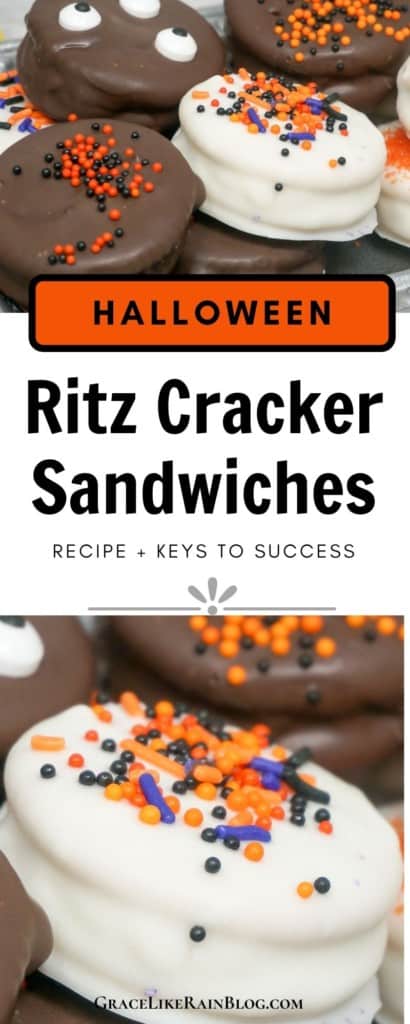 Halloween Ritz Cracker Sandwiches