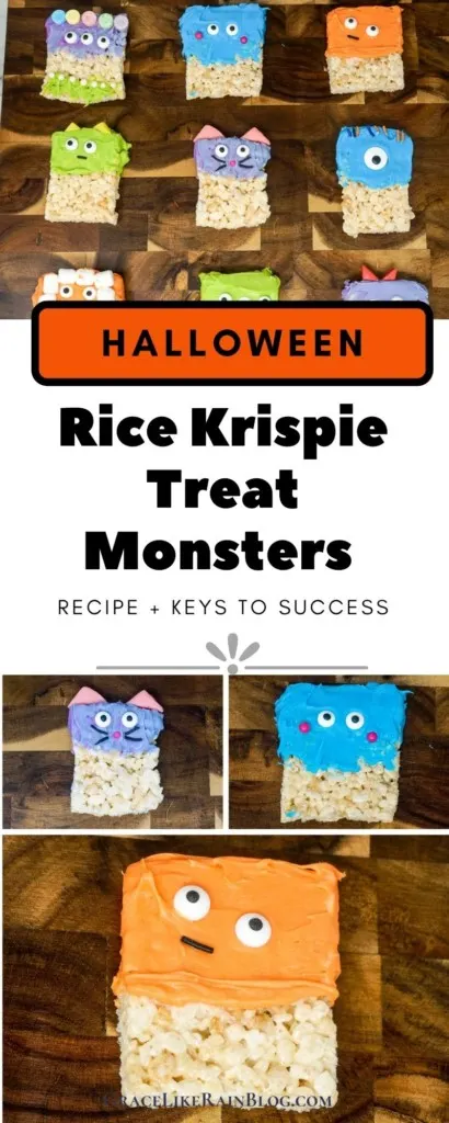 Halloween Rice Krispie Treat Monsters