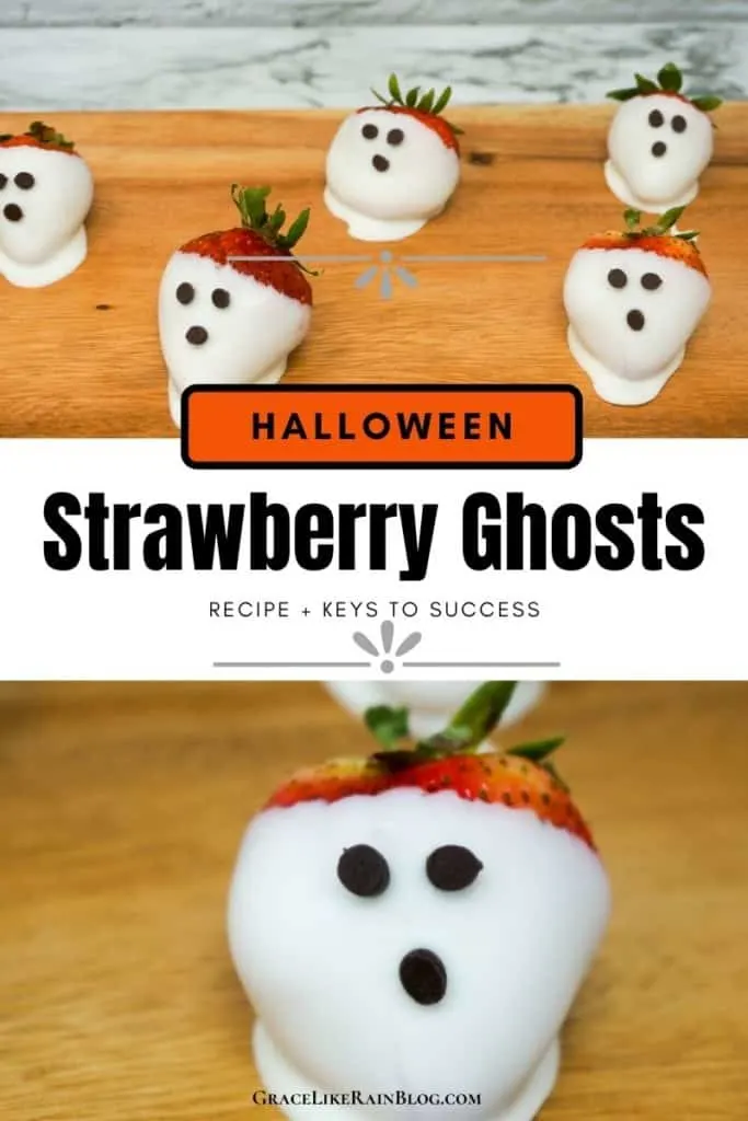Halloween Strawberry Ghosts