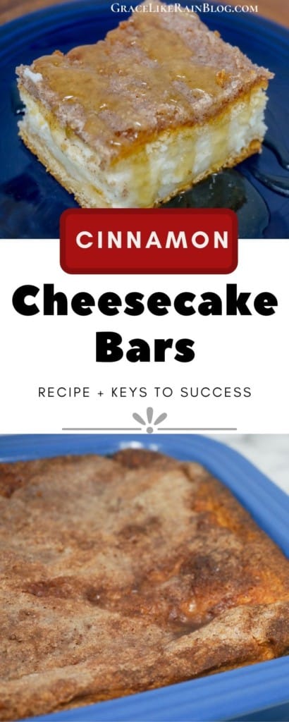 Cinnamon Cheesecake Bars
