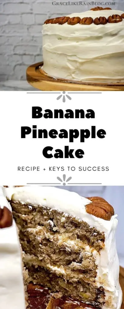 Banana Pineapple Cake with Cream Cheese Frosting