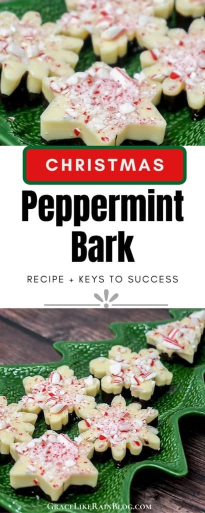 Peppermint Bark with Dark and White Chocolae