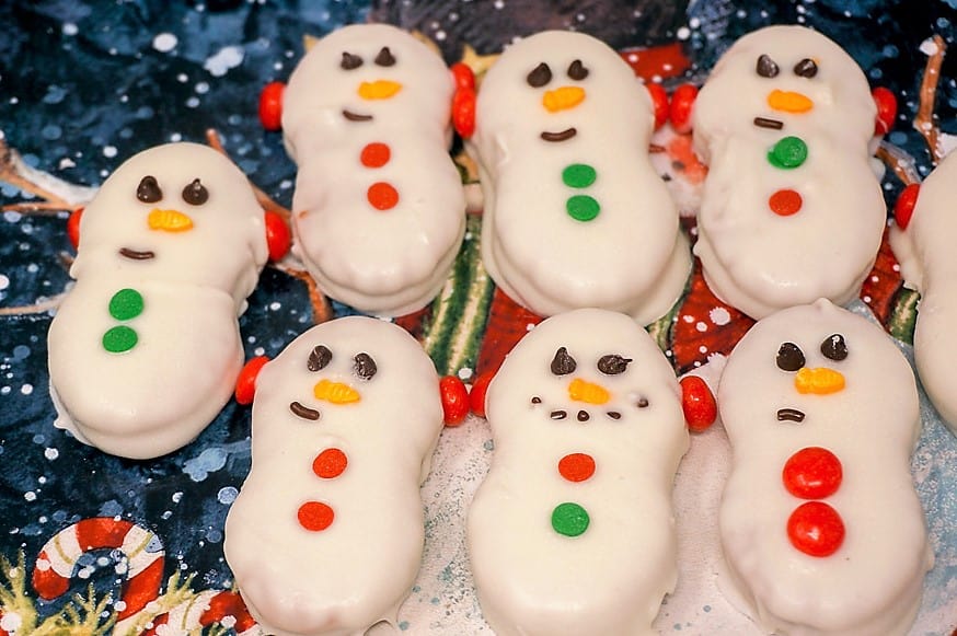 Nutter Butter Snowman Cookies