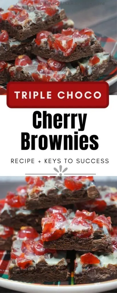 Triple Chocolate Cherry Brownies