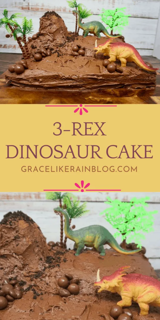 3-Rex Dinosaur Cake