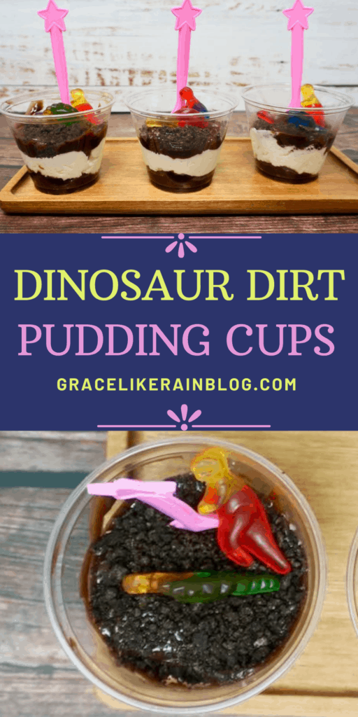 Dinosaur Dirt Pudding Cups