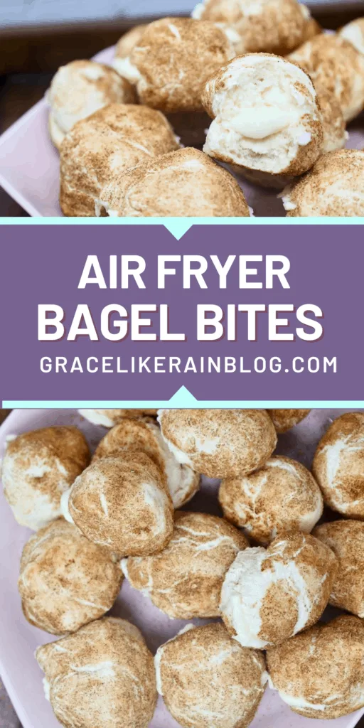 Air Fryer Cream Cheese Bagel Bites
