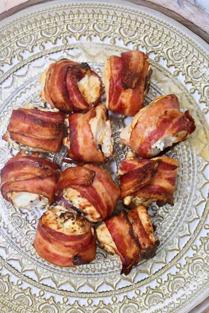 air fryer chicken bacon bombs with cream cheese