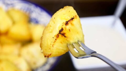 Air Fryer Brazilian Pineapple with Lime Dip