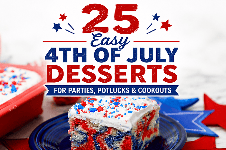 25 Easy 4th of July Desserts for Parties, Potlucks and Cookouts