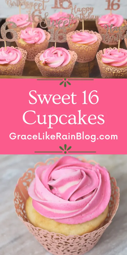Easy Sweet 16 Cupcakes