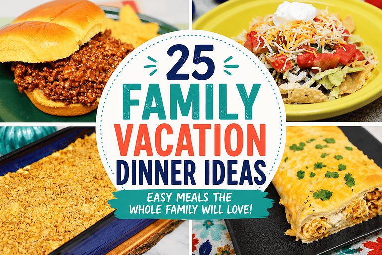 25+ Family Vacation Dinner Ideas (Easy Meals for Large Families)