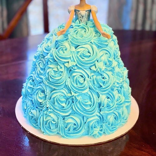 dress cake design Cake 24 Young Lady in Pink Dress Cake Medium Serves 15 / Chocolate Chip + 10 / Day & Night