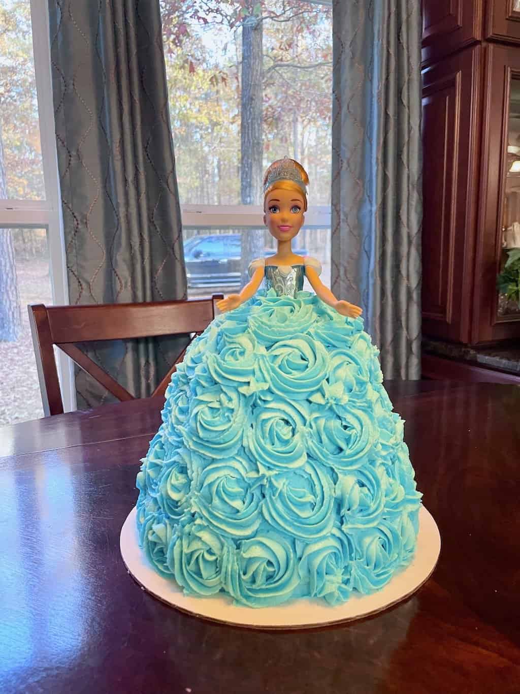 Cinderella Doll Dress Cake Tutorial - Grace Like Rain Blog