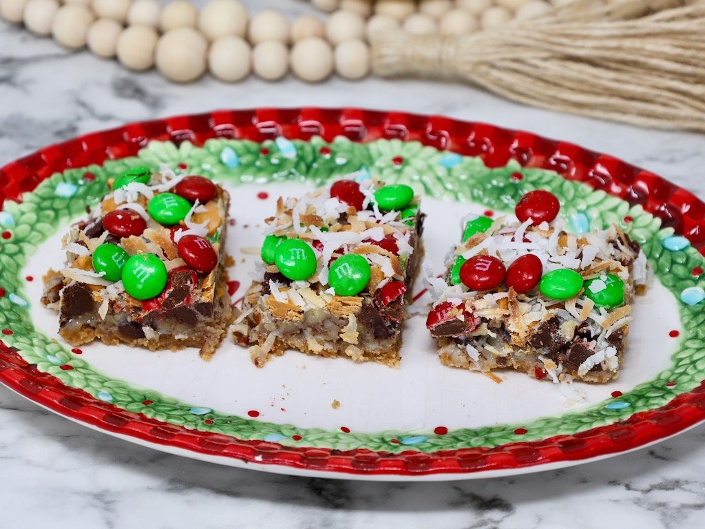 Christmas seven layer magic cookie bars recipe