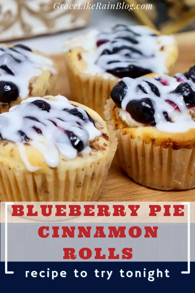 Blueberry Pie Cinnamon Roll Cups