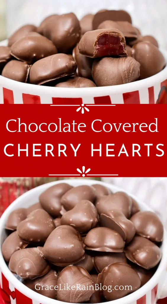 Valentine's day candy recipes - Chocolate Covered Cherry Hearts