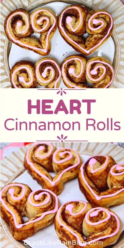 Heart Cinnamon Rolls