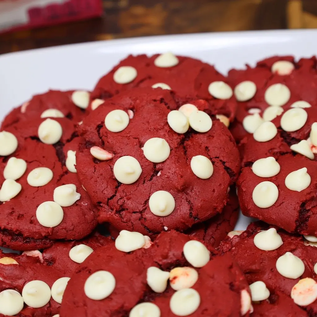 red velvet cookies from cake mix