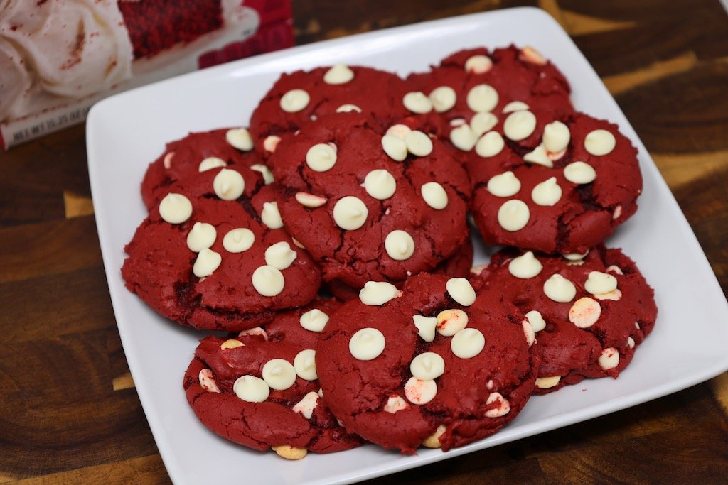 Red Velvet Cookies with Cake Mix Recipe
