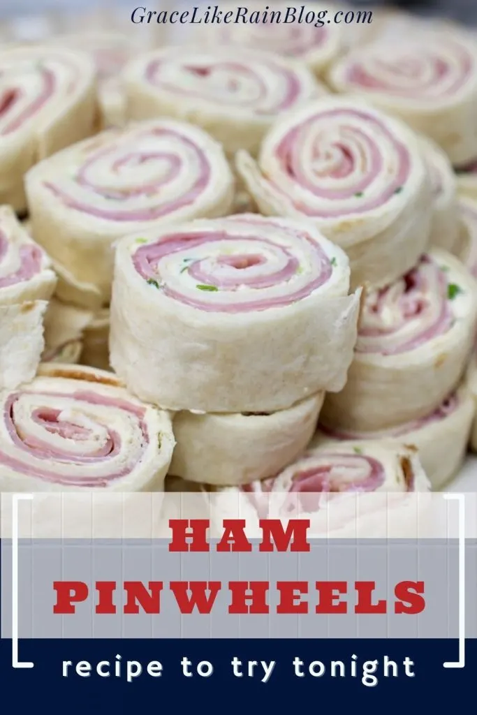 Ham pinwheels with cream cheese