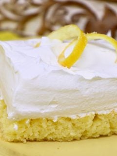 Lemon Angel Food cake with Pie filling