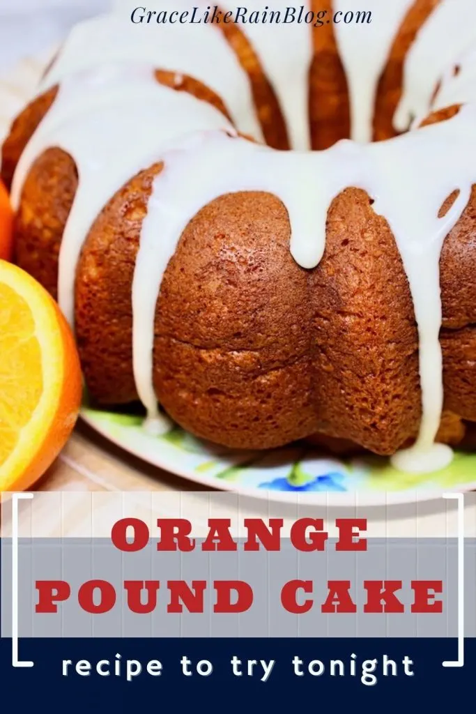 Orange Pound Cake with cake mix