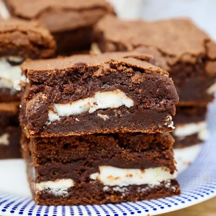 Brownies with york peppermint patties