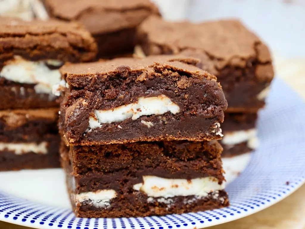 Brownies with york peppermint patties